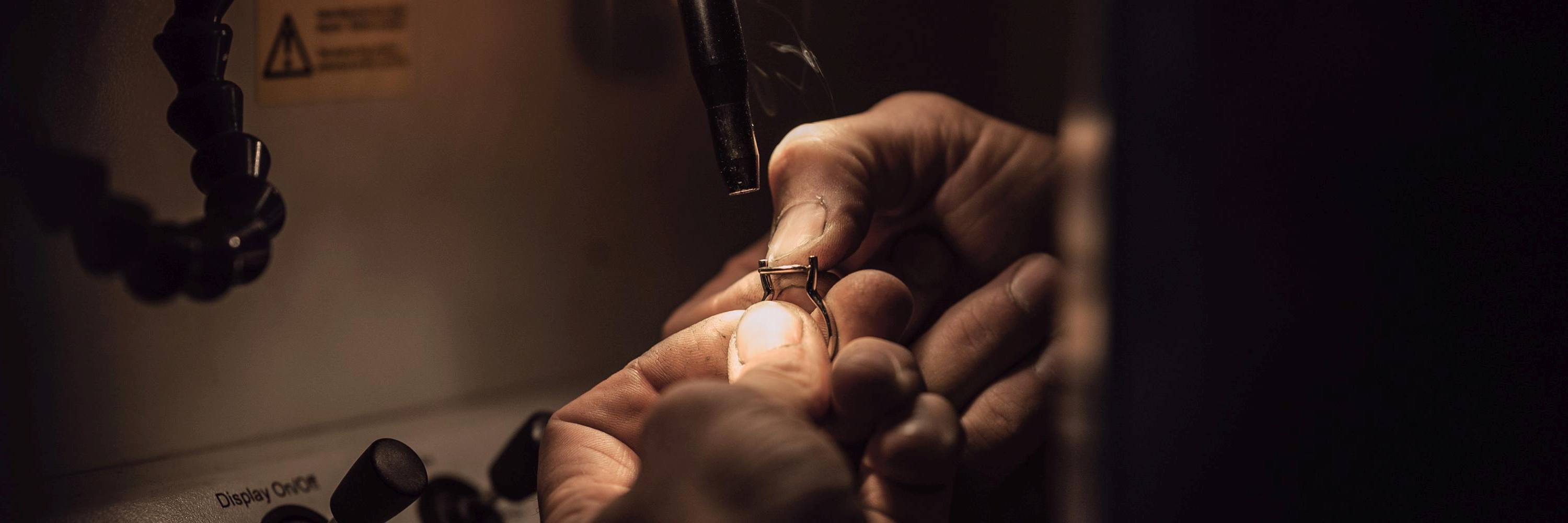 Expert Goldsmith at Work